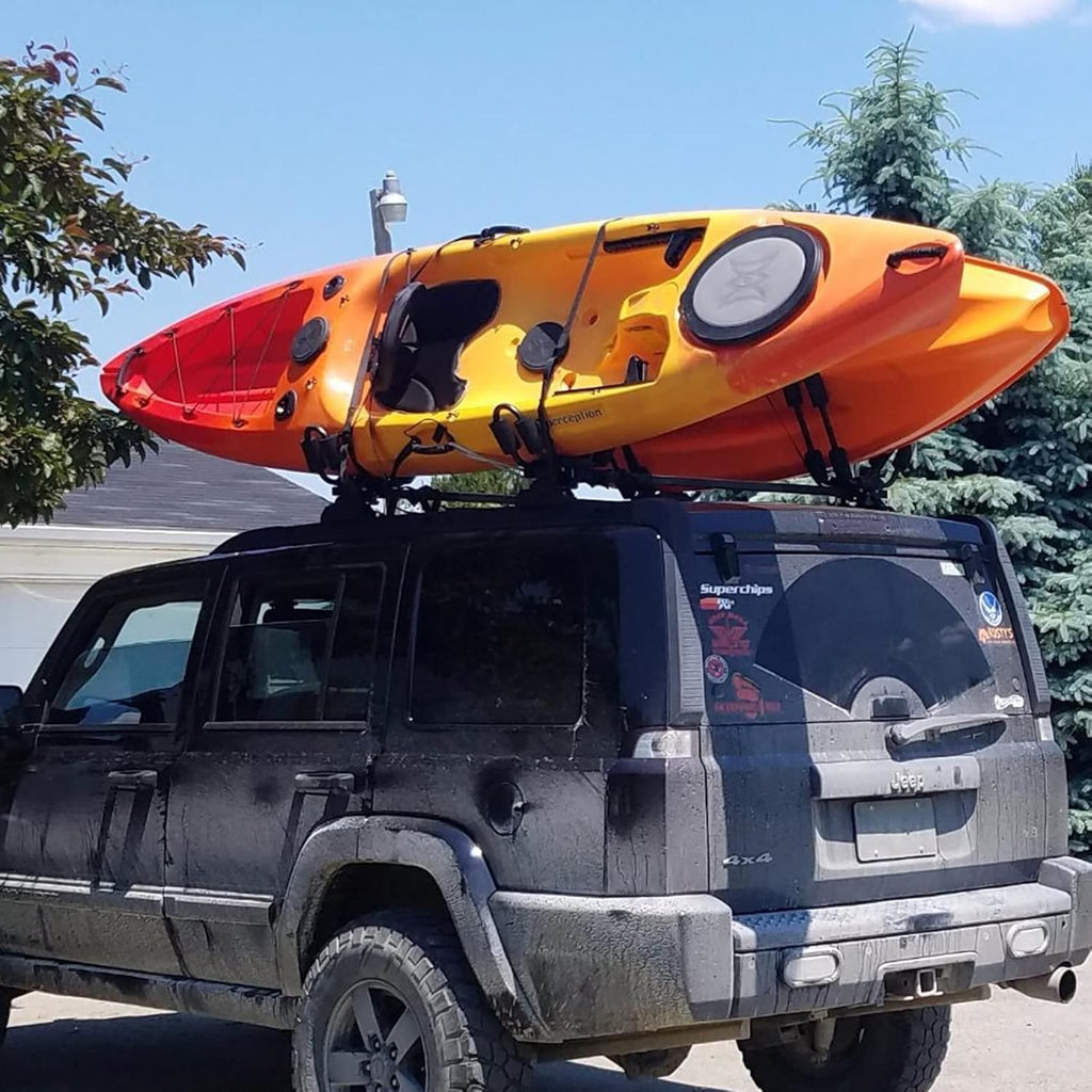 Kayak Roof Rack J-Bar Carrier Holder, Set of 4 Pack of 2 J517