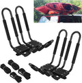 Kayak Roof Rack J-Bar Carrier Holder, Set of 4 Pack of 2 J517