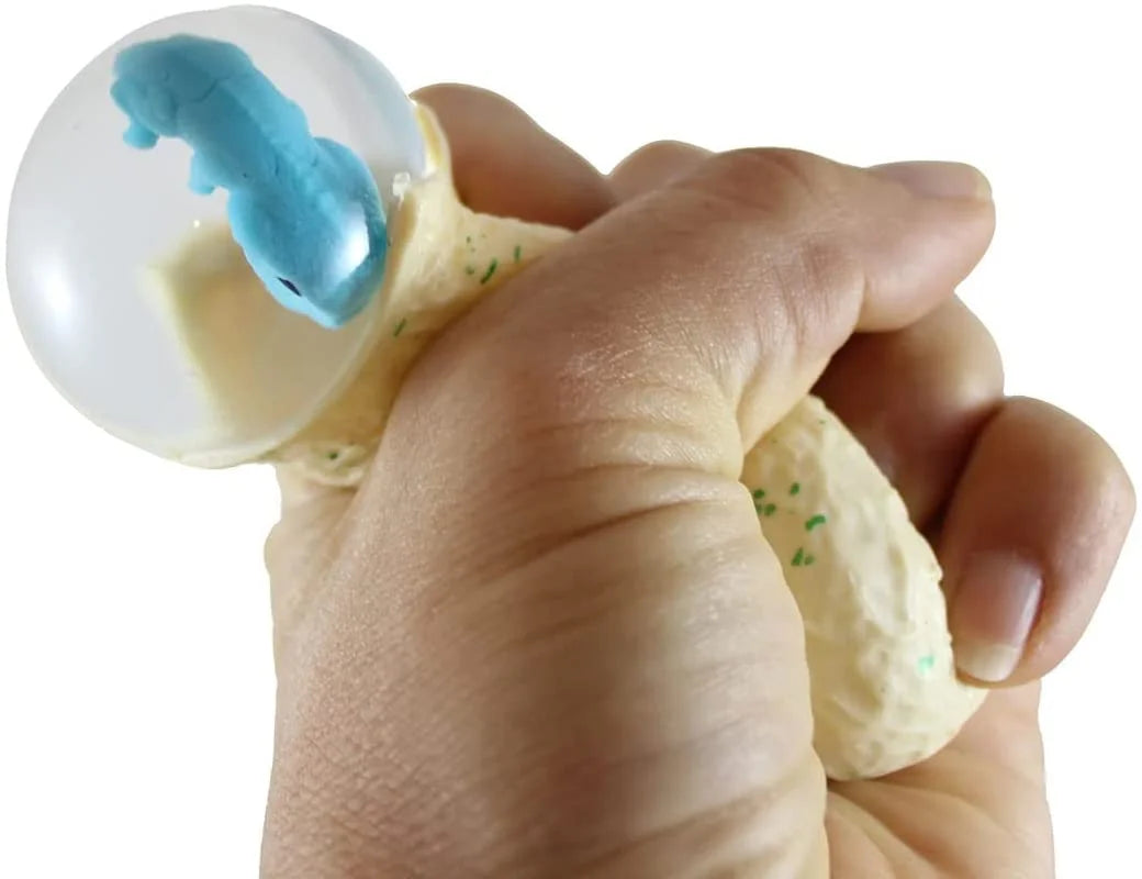 Set of 4 Hatching Dinosaur Egg Squeeze Stress Ball Sensory Fidget Toy Q486391
