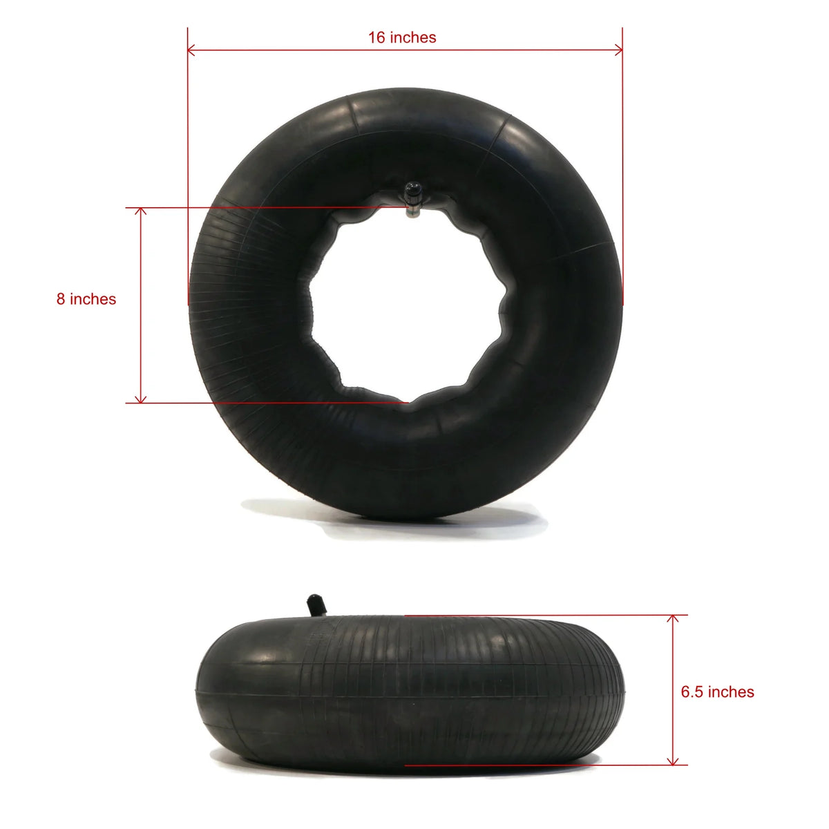 16x6.50x8 Tire Inner Tubes with TR13 Straight Valve Stem O675