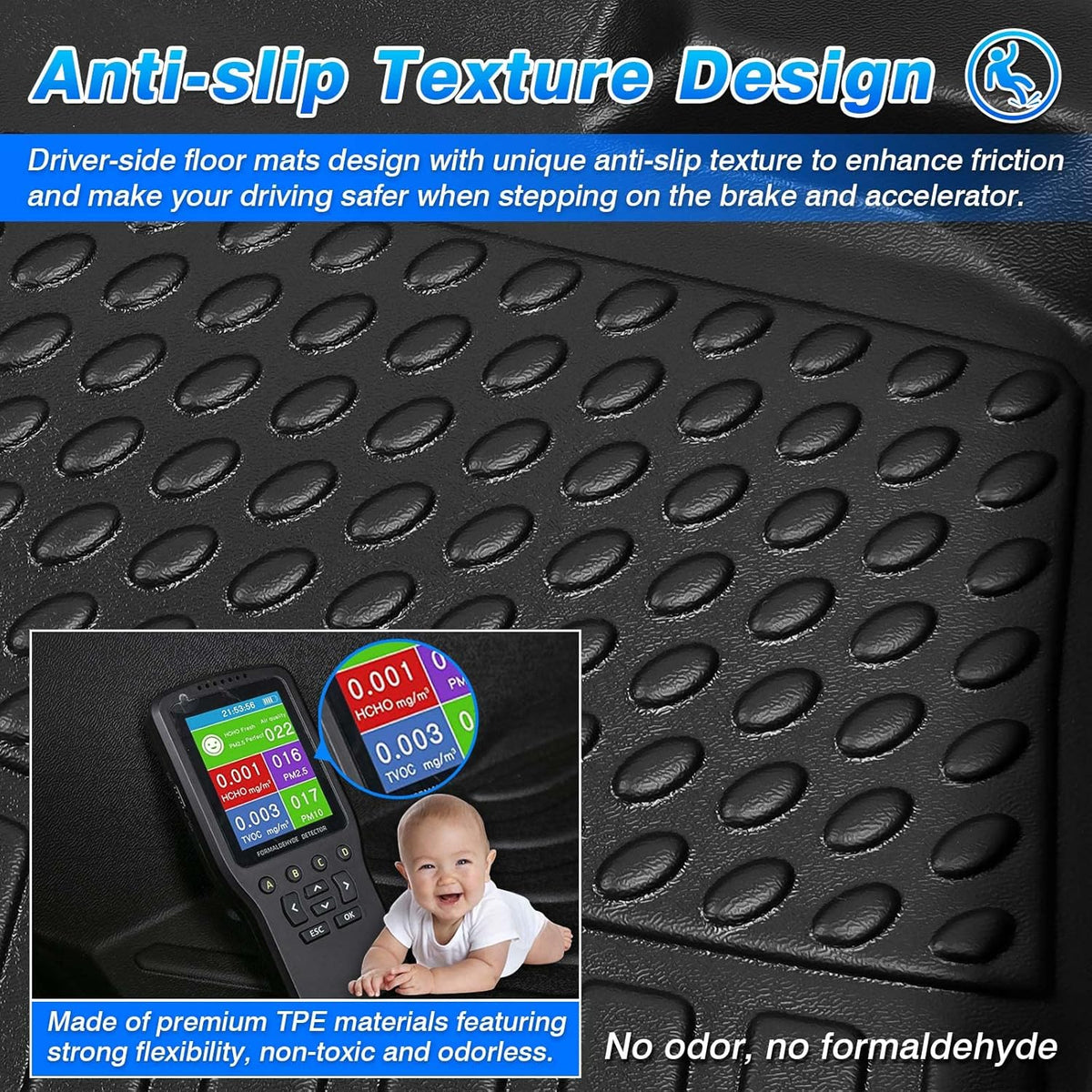 TPE All Weather Floor Mats for Ford Escape Hybrid I968926