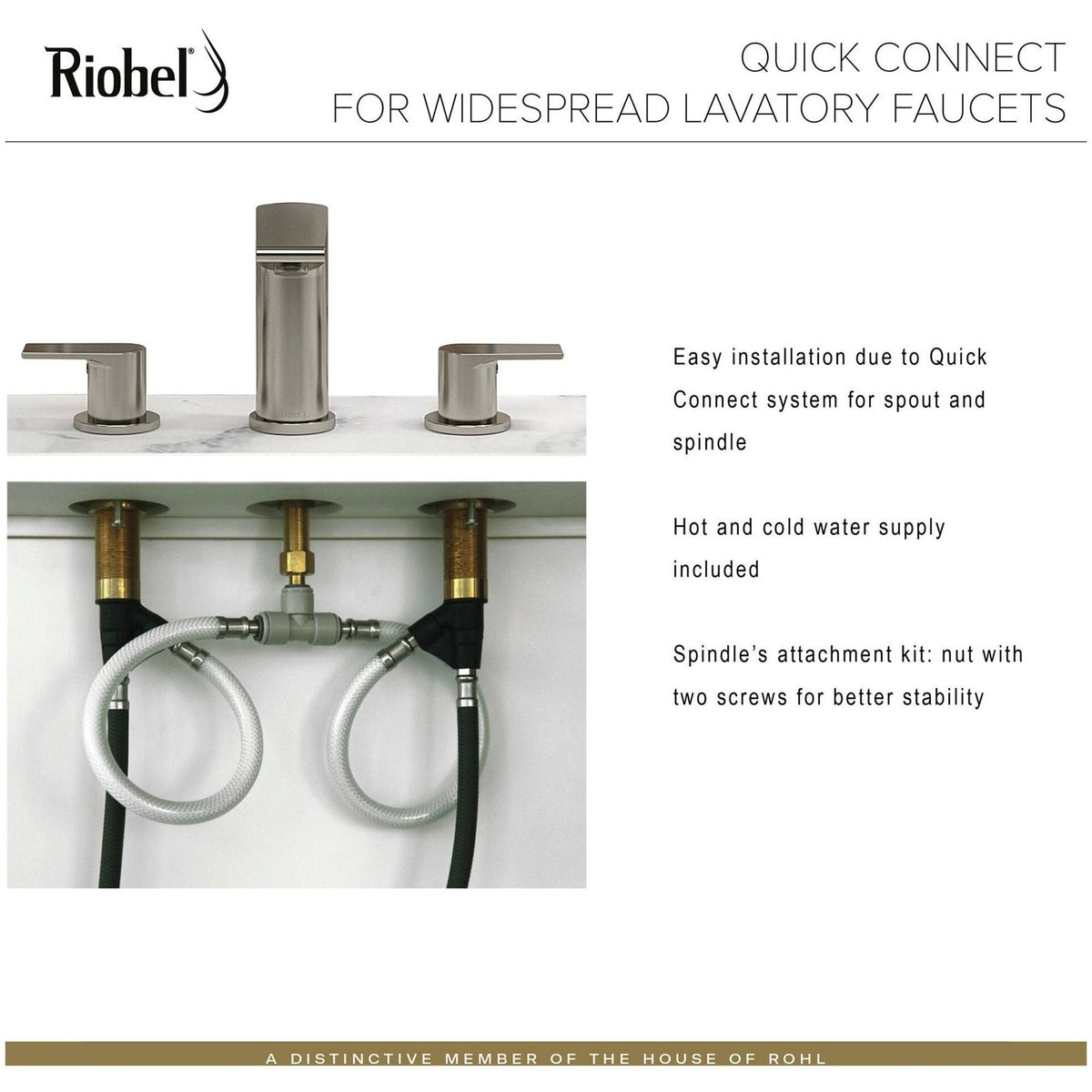 Chrome Widespread Lavatory Faucet S244452