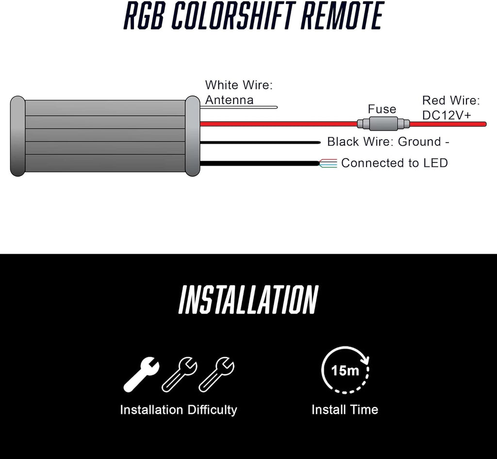RGB Multifunction Remote for Car Lighting L283667