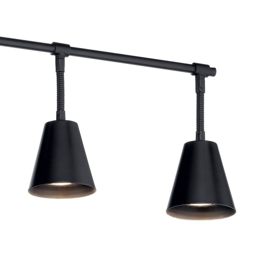 Satin Nickel 6 Light Rail Light X9048
