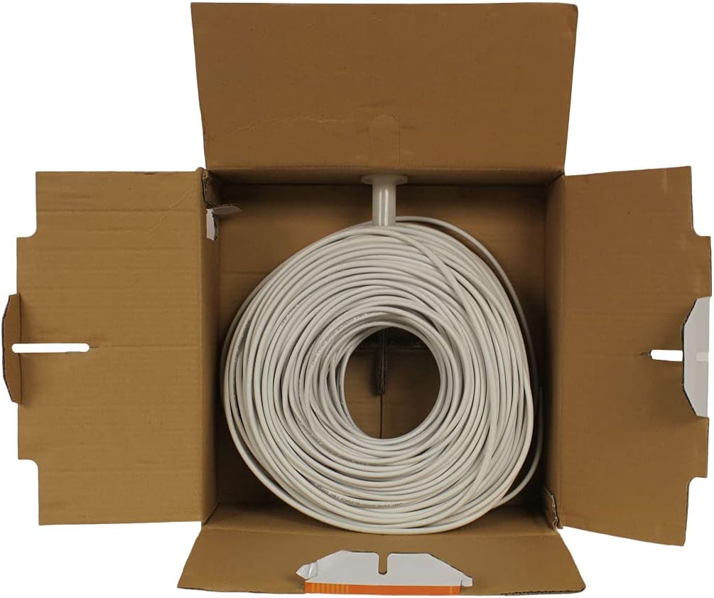 500ft 14/2 AWG 2 Conductor White Speaker Cable Wire Y900409