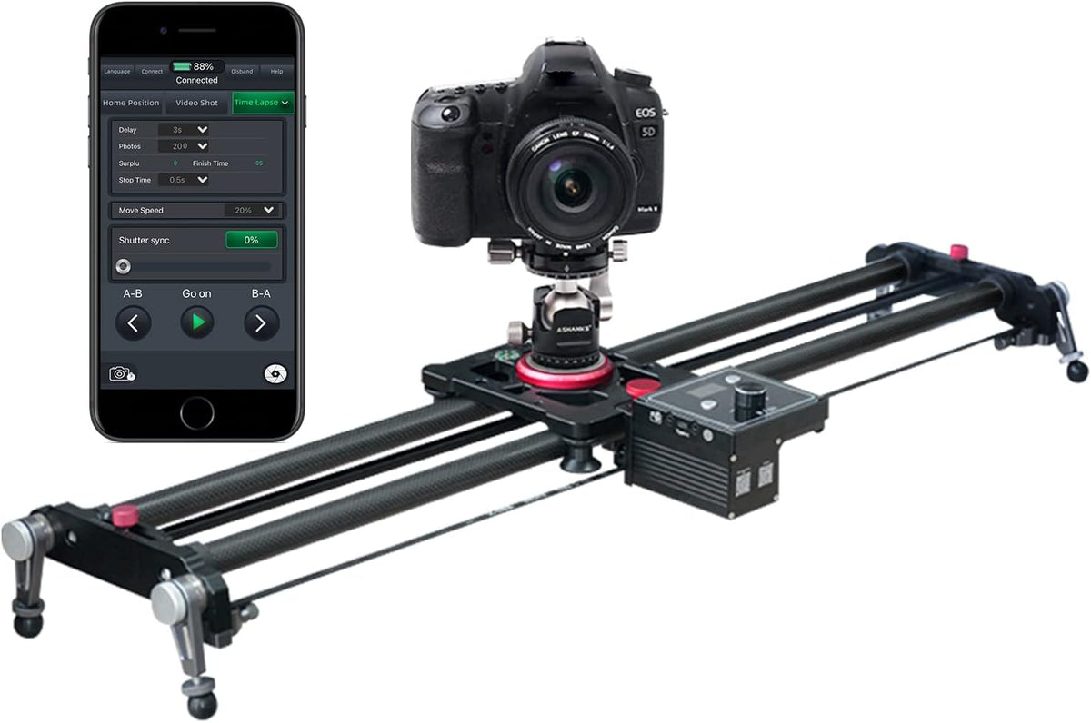 Motorized Carbon Fiber Camera Slider Track Dolly Rail, 120cm X88831