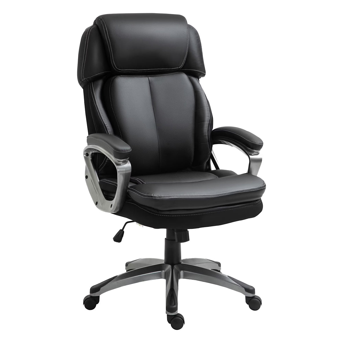 Black High Back Office Chair with Adjustable Height and Wheels Z82584