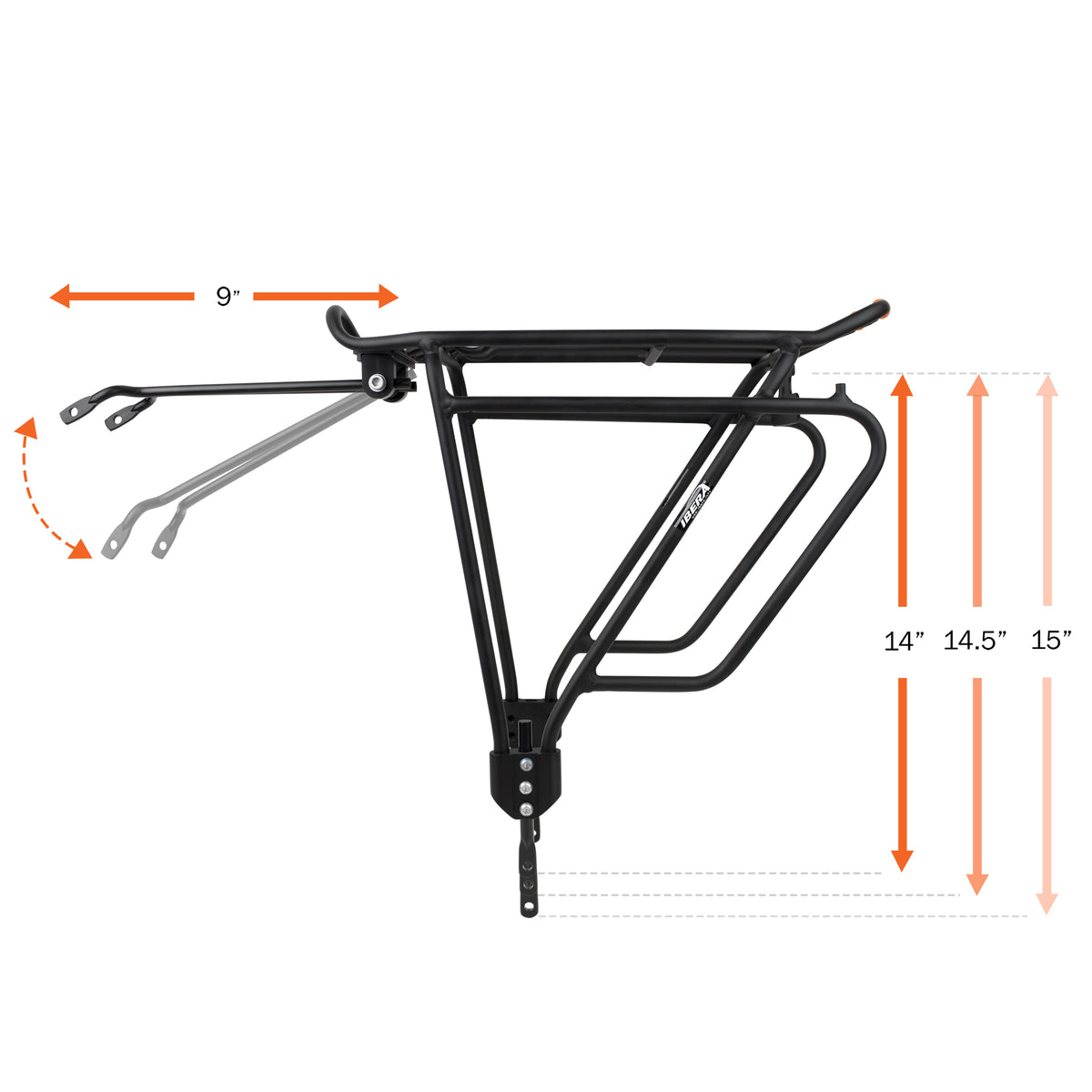 Bicycle Touring Carrier IB-RA4 Frame-mounted S42250