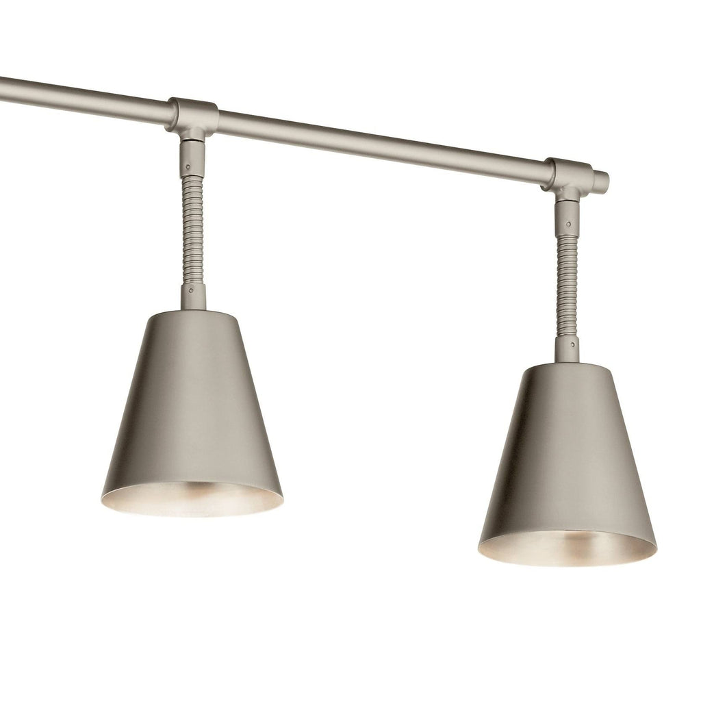 Satin Nickel 6 Light Rail Light X9048