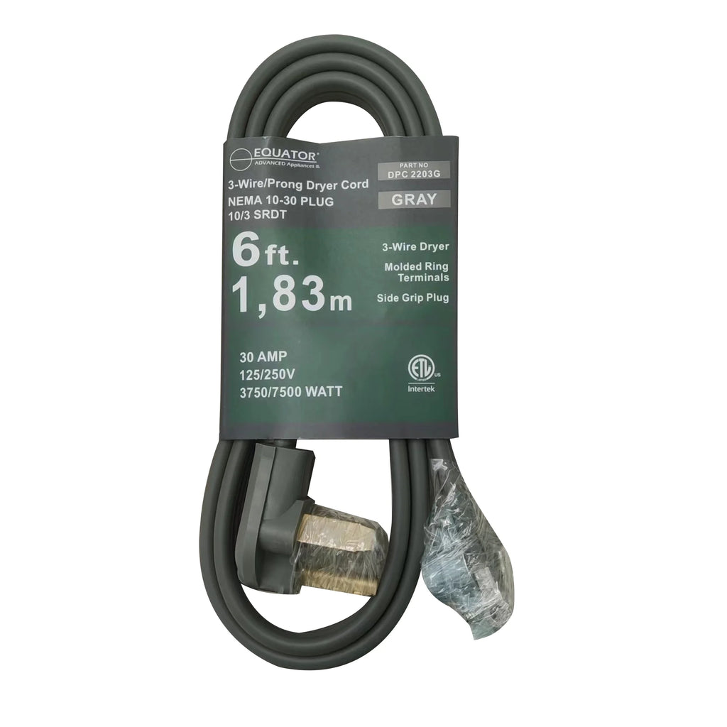 3-Wire Dryer Power Cord Grey O912263