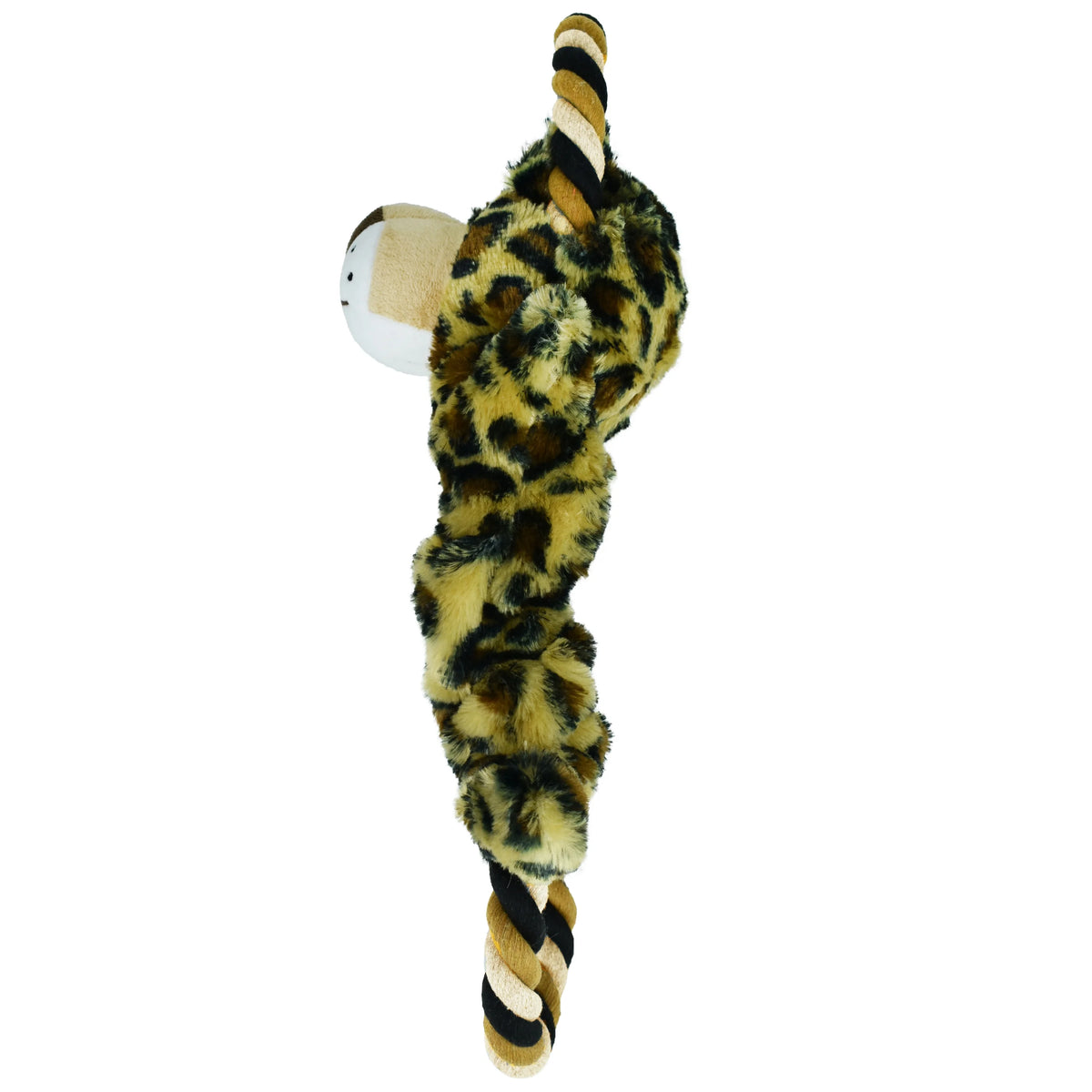 Leopard Dog Toy with Rope J959902