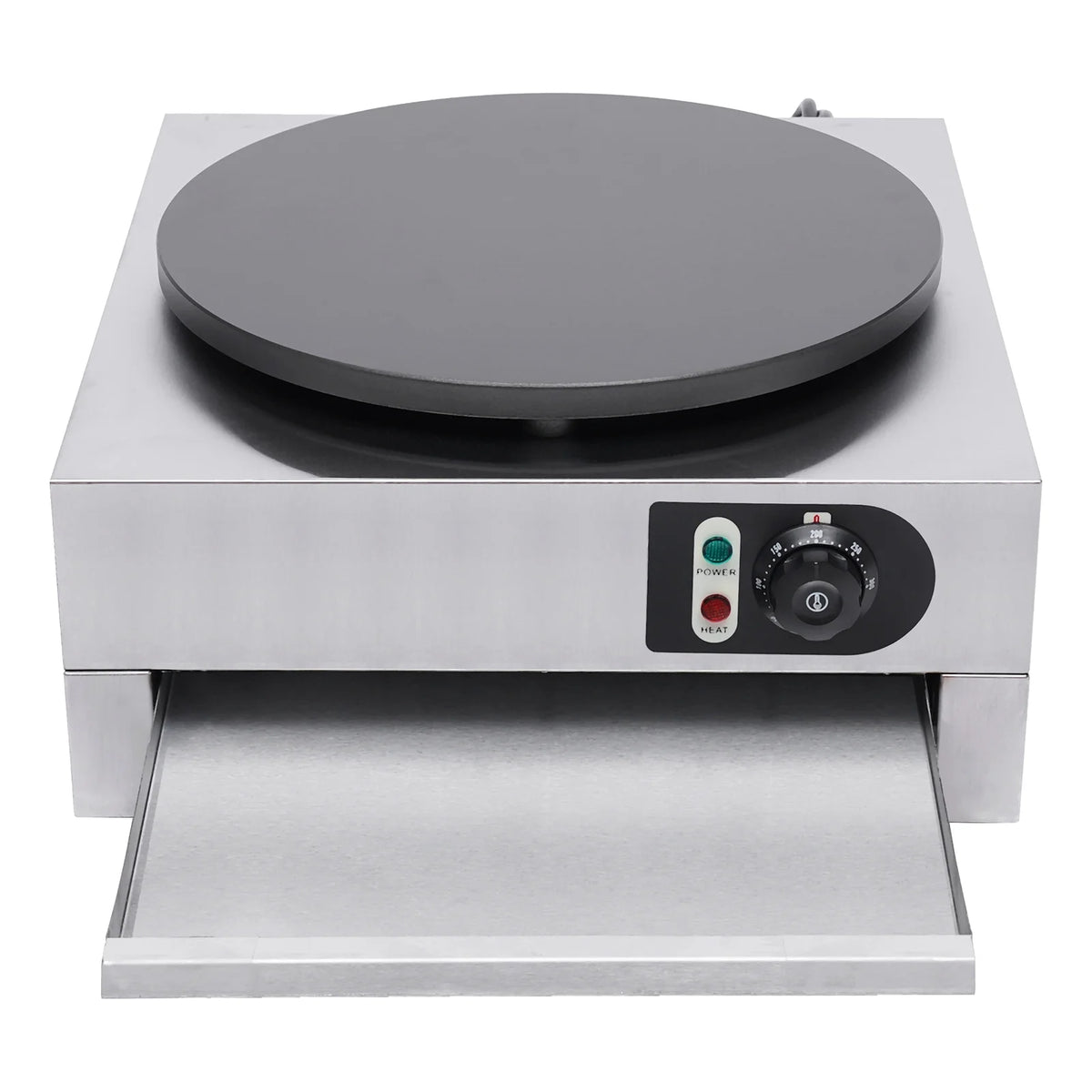 15.7" 110V Commercial Electric Pancake Machine Non Stick Single Hotplate W9621