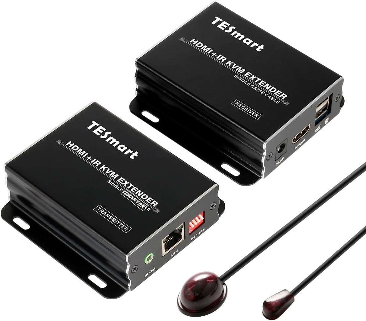 1080P HDMI KVM Extender over IP Cat5e Cat6 with IR Pass Through G707