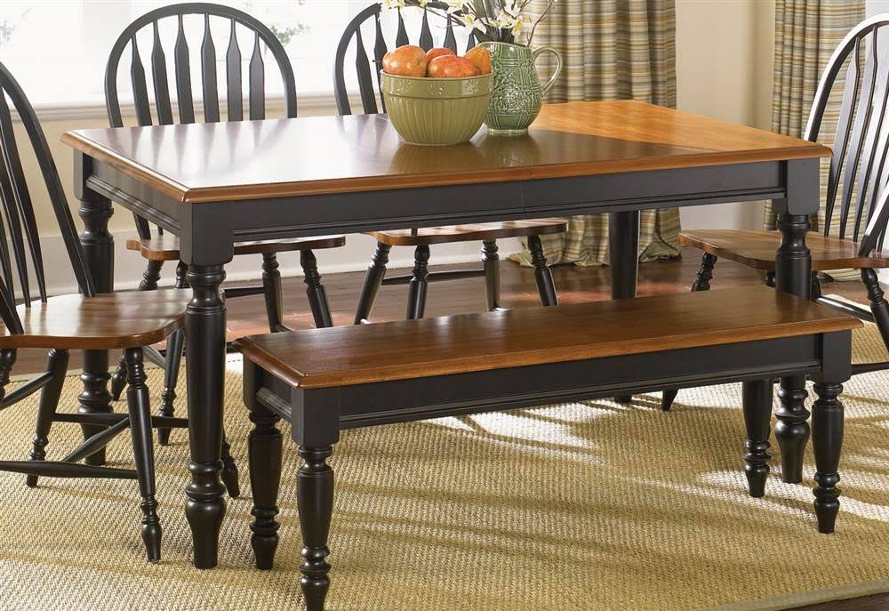 Anchor Black Rectangular Leg Table J347