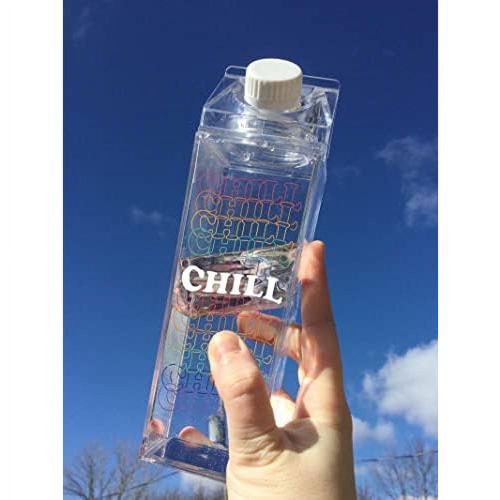 Clear 500ml Milk Carton Water Bottle L322