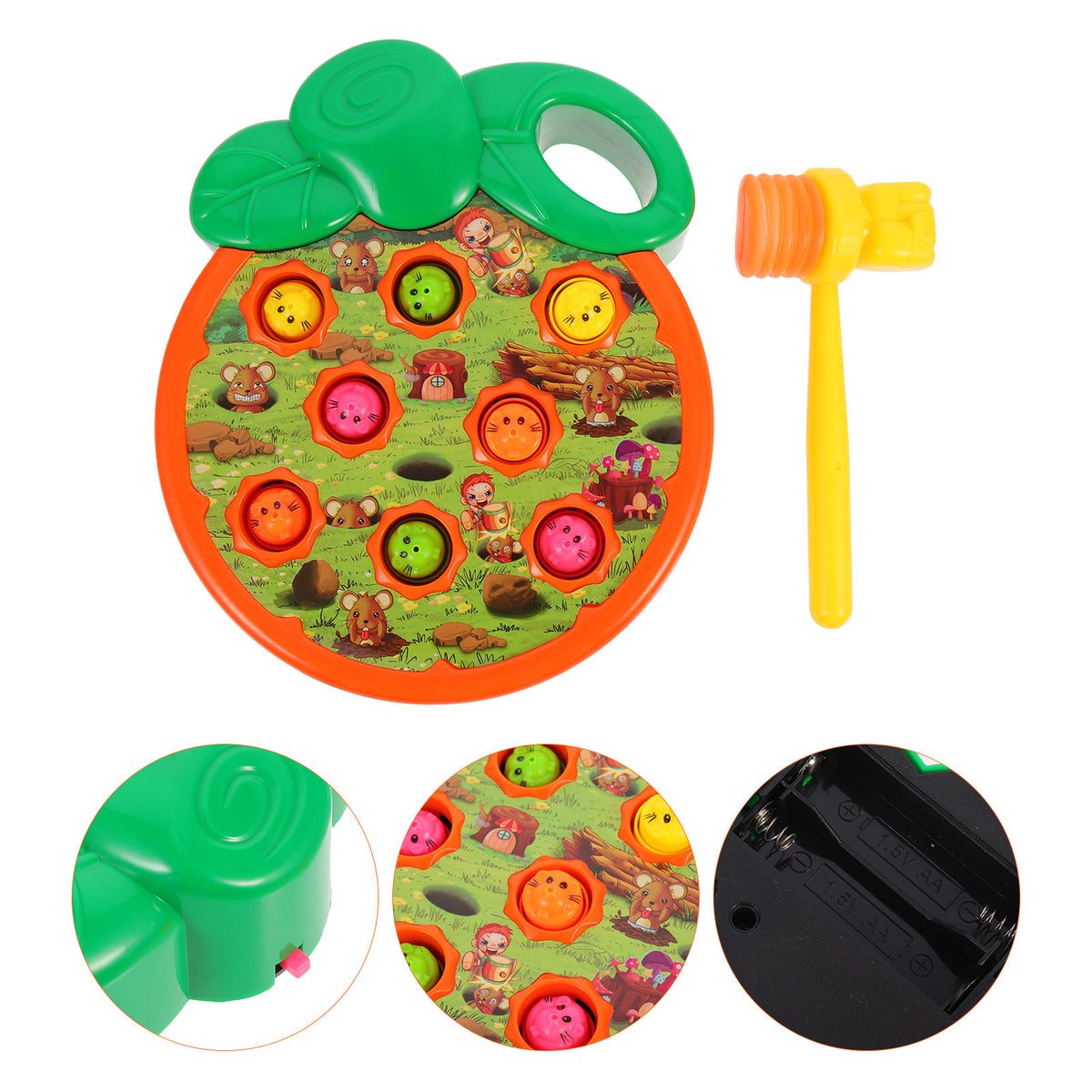 Electric Mole Game Toy Whacking Toy Cartoon Hammer Beating Toy F6771