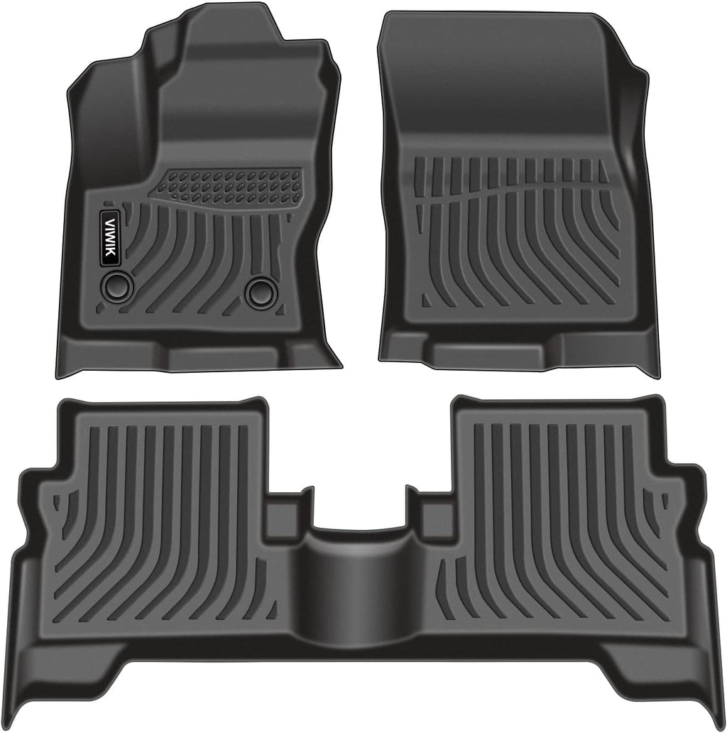 Black TPE Car Floor Mats Full Set V22225