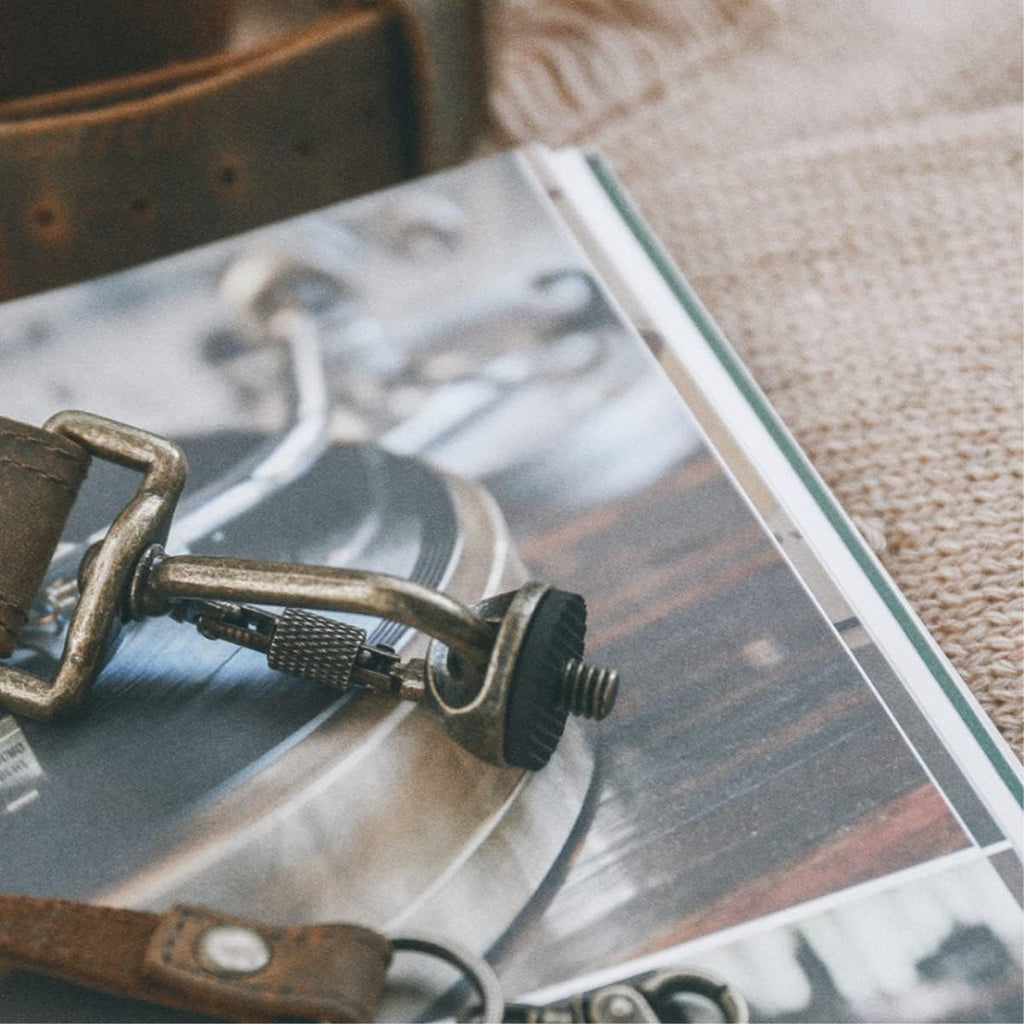Retro Dual Camera Leather Shoulder Strap I1259