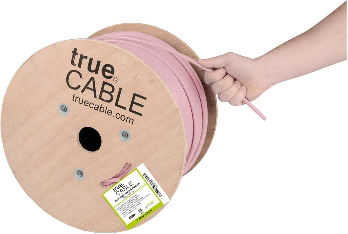 1000ft Black 23AWG 4 Pair Solid Bare Copper Bulk Ethernet Cable A410