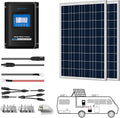 200W 12/24V Polycrystalline Off-Grid Solar Panel Kit with 30A MPPT Controller X43167
