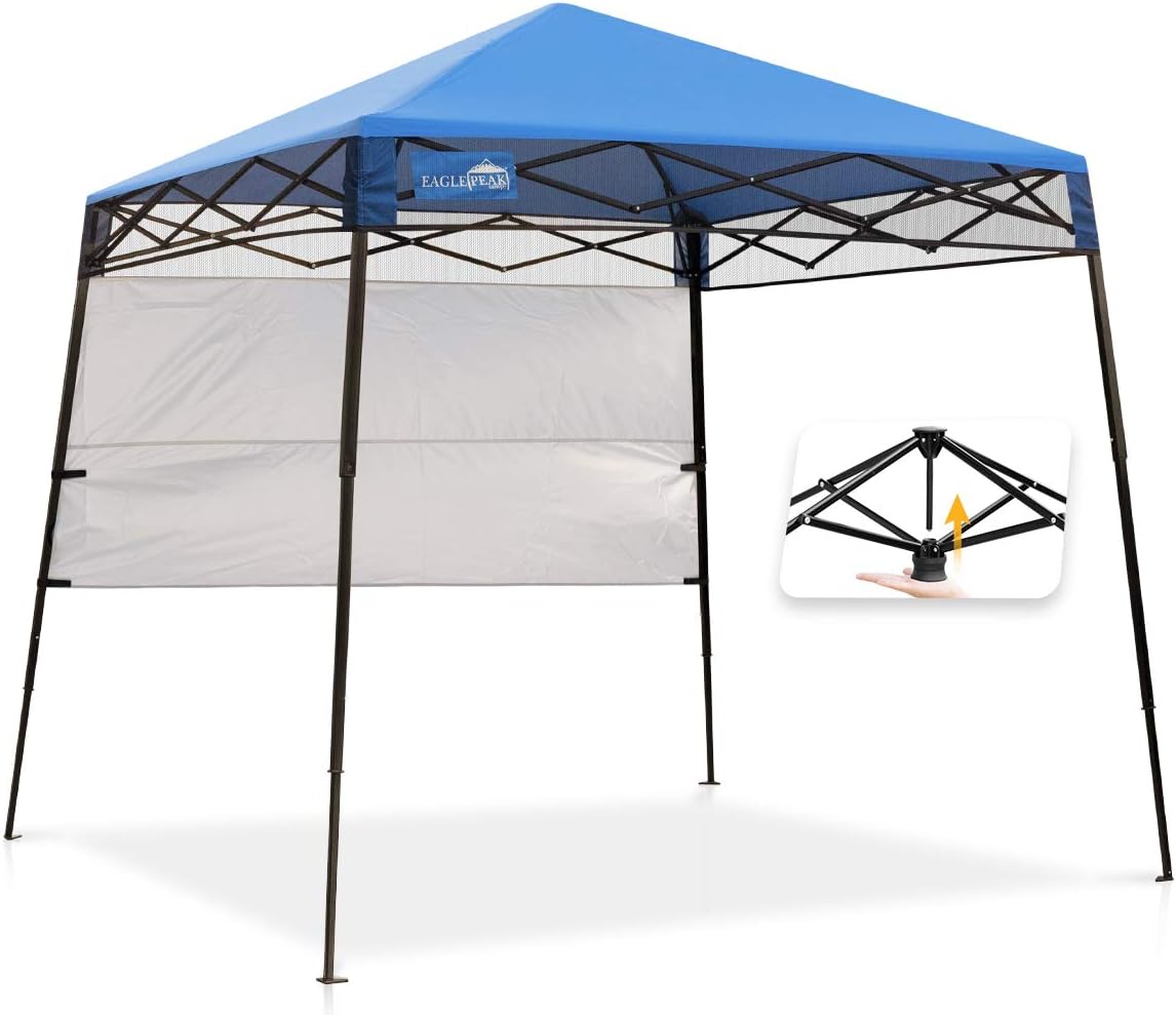 Blue Slant Leg Compact Canopy with Backpack U370047