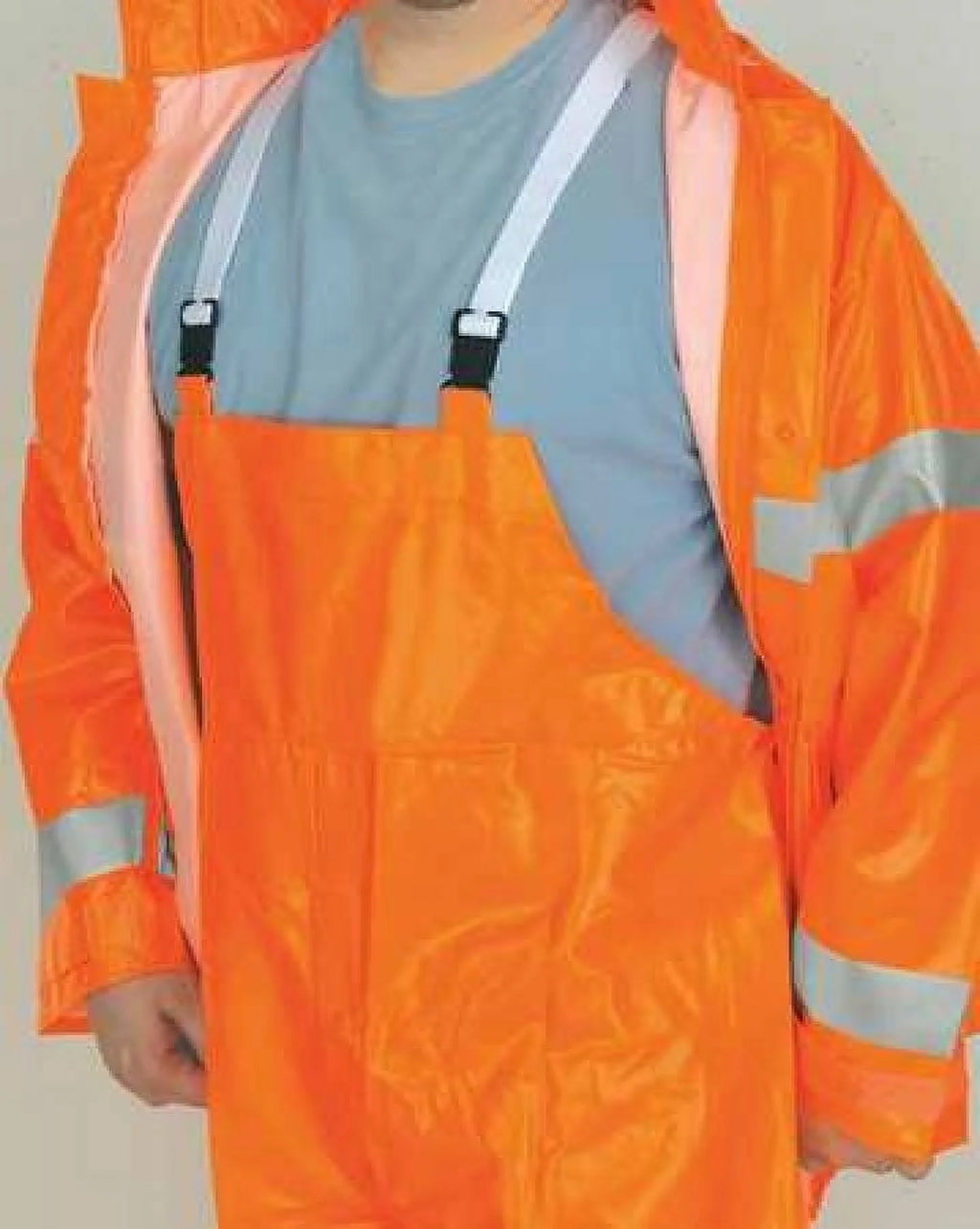 Rain Suit Jacket and Bib, Class 1, Type O, 4XL A89780