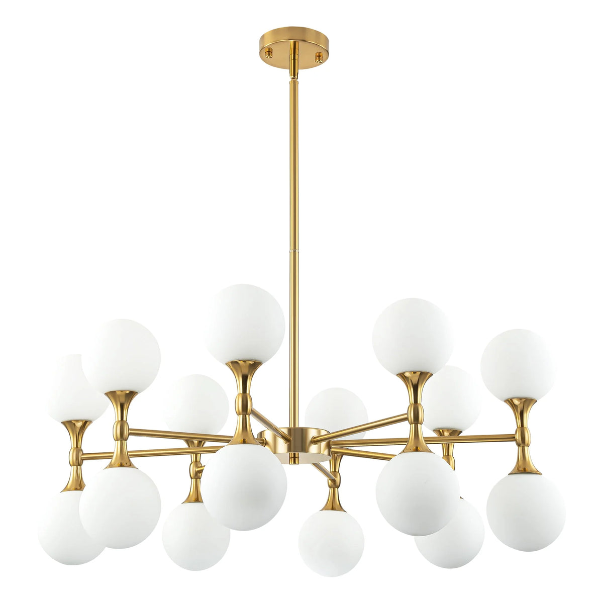 16-Light Dimmable Sputnik Linear Chandelier C5803