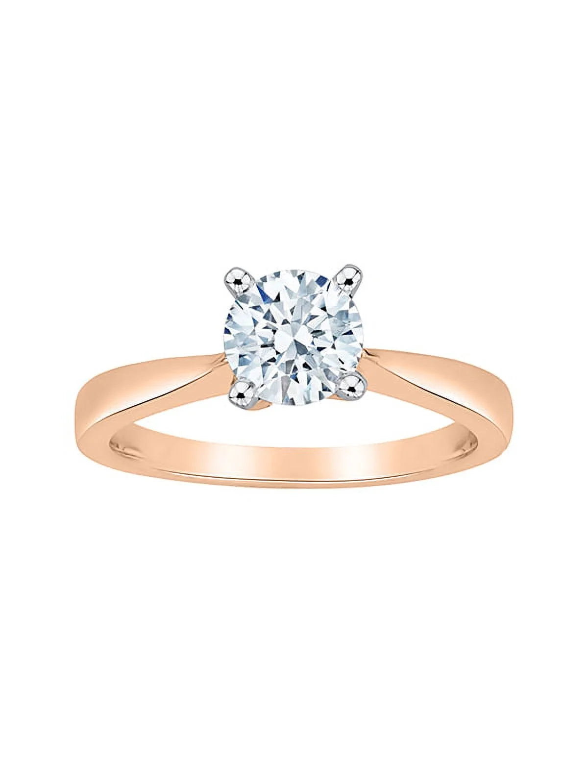 14K Gold Diamond Solitaire Ring A118