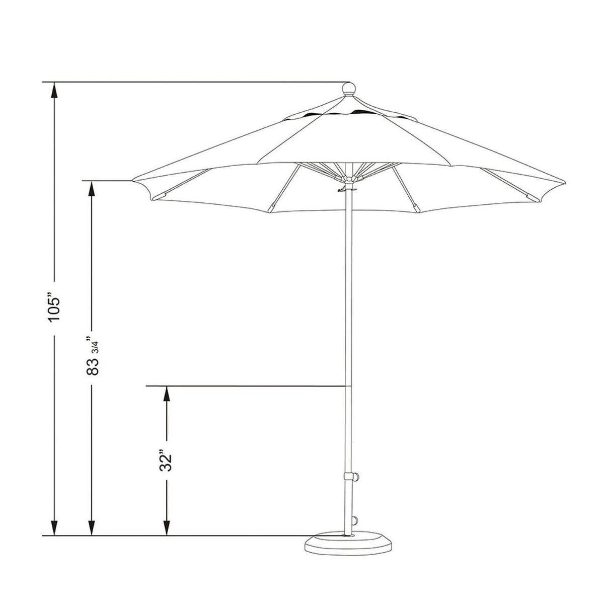 9 ft. Patio Umbrella A385207