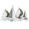 Metal Sailboats Wall Decor S46869