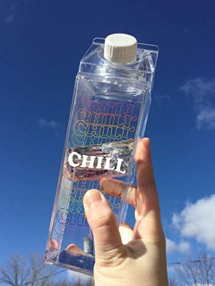 Clear 500ml Milk Carton Water Bottle L322