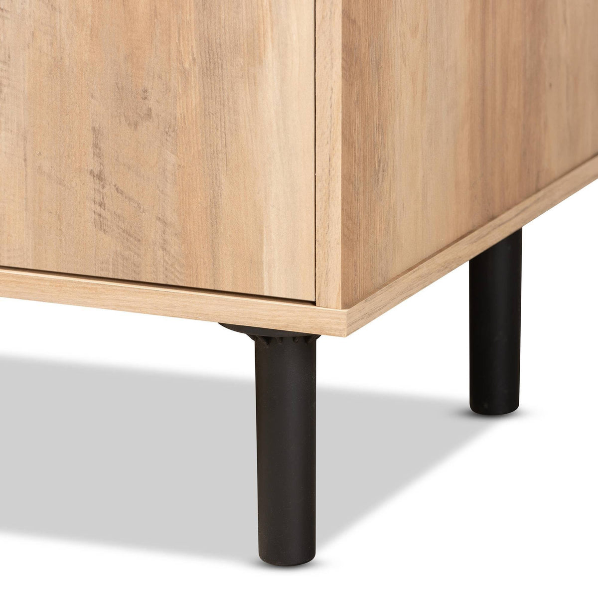 3-Door Wood Kitchen Storage Cabinet Oak Brown B958477