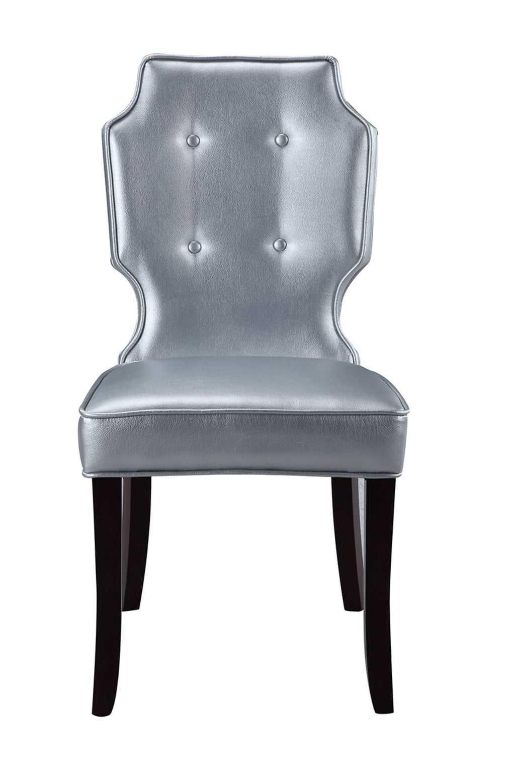 Tufted Dining Side Chair Set of 2 Black O411737