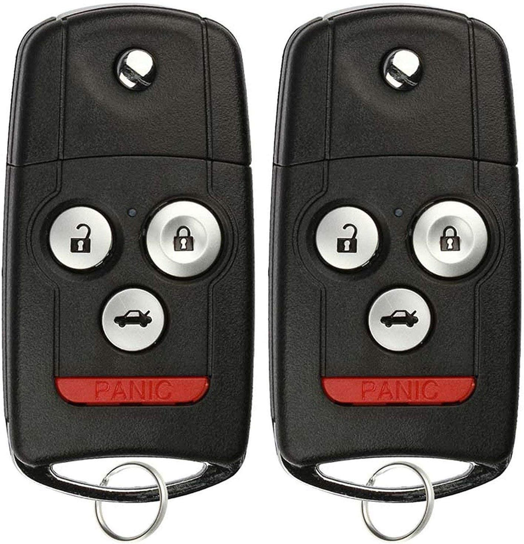 Keyless Entry Remote Car Flip Key for Acura MDX, RDX 2007-2013 (Pack of 2) Y715