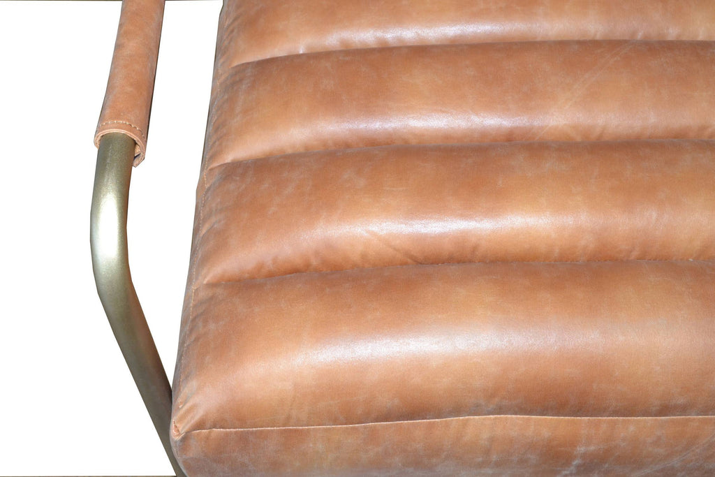Vintage Cider Bonded Leather Chair Q443