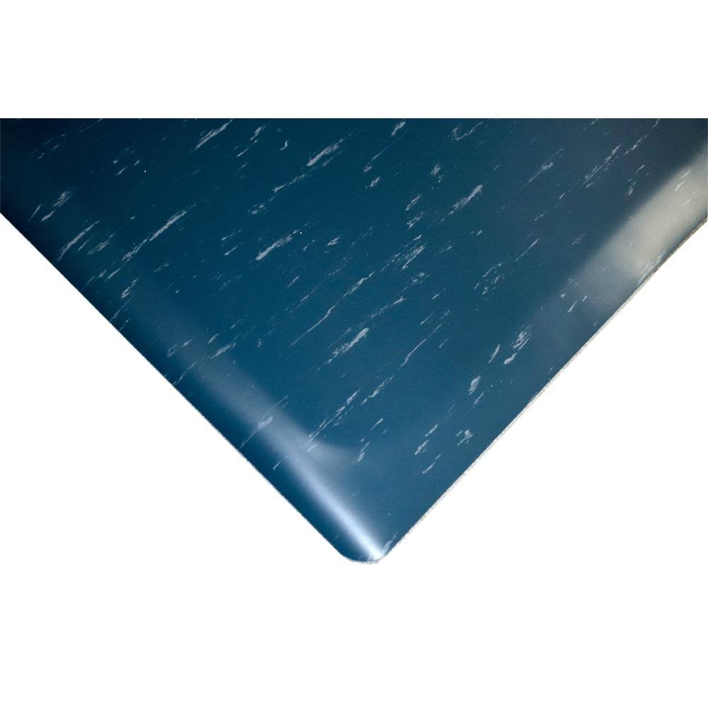 Blue Marbleized Tile Top Anti-Fatigue Mat 2 ft. x 12 ft. x 1/2 in. W20447