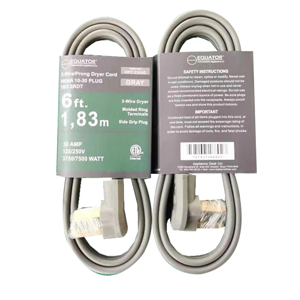 3-Wire Dryer Power Cord Grey O912263