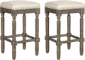 Taupe Barstool 26 Inch Seat Height Set of 1 J7354