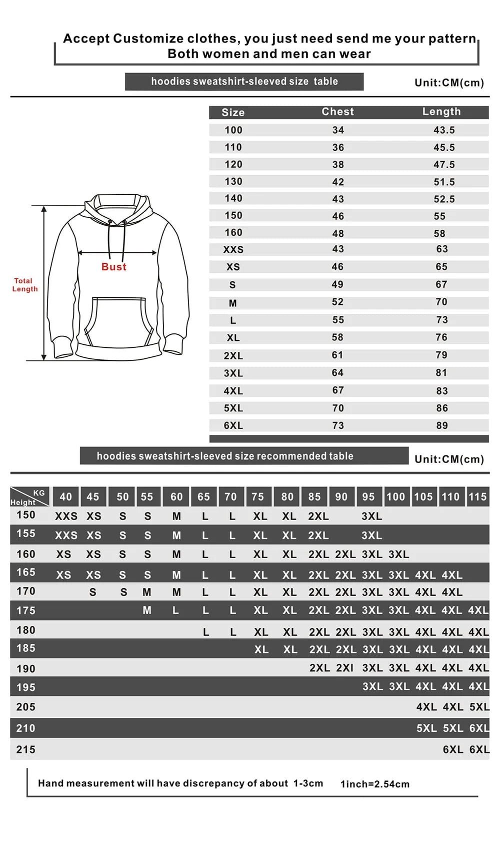 Black Long Sleeve Pullover Hoodie X7696