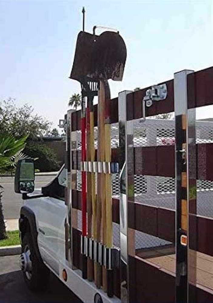 Stake Bed Mount Steel Tool Rack Pack of 2 E357545
