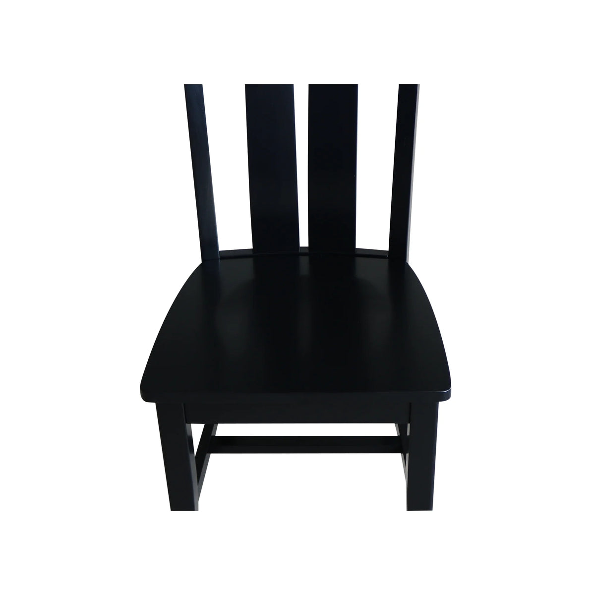 Solid Wood Dining Chairs Set of 2 in Black A2427