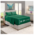Green 4 Piece Queen Size Extra Deep Pocket Sheets K9675