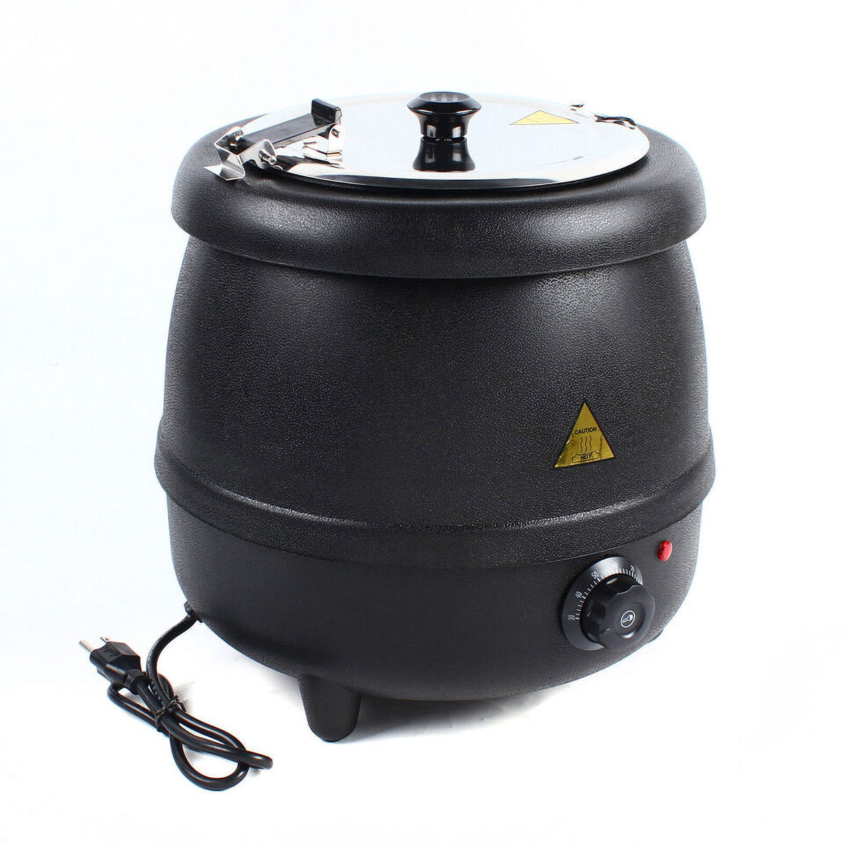 10L Commercial Electric Soup Kettle Stainless Steel 400W Black L9529