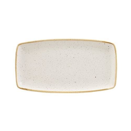 Stonecast Oblong Plate - Barley White Y79346