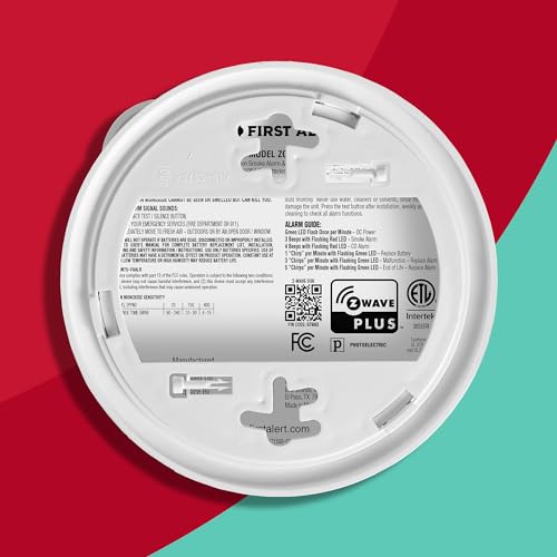 Battery Powered Z-Wave Smoke Detector & Carbon Monoxide Alarm Q7955