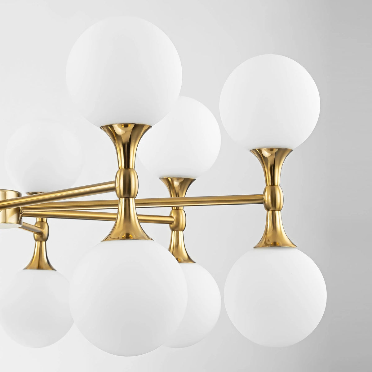 16-Light Dimmable Sputnik Linear Chandelier C5803