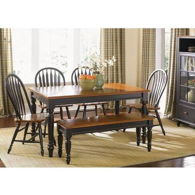 Anchor Black Rectangular Leg Table J347