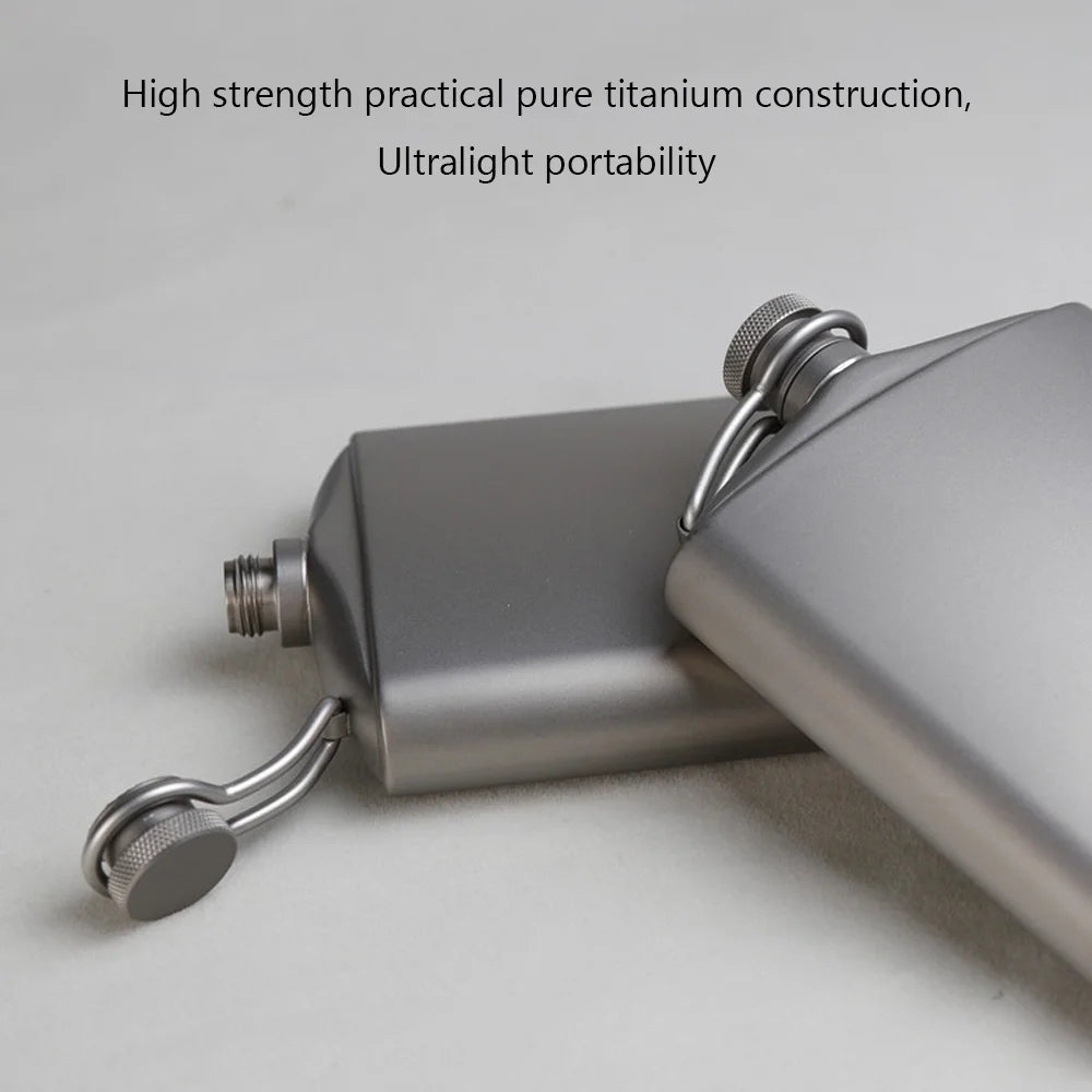 Ultralight Titanium Flask with Screw Clip K8315