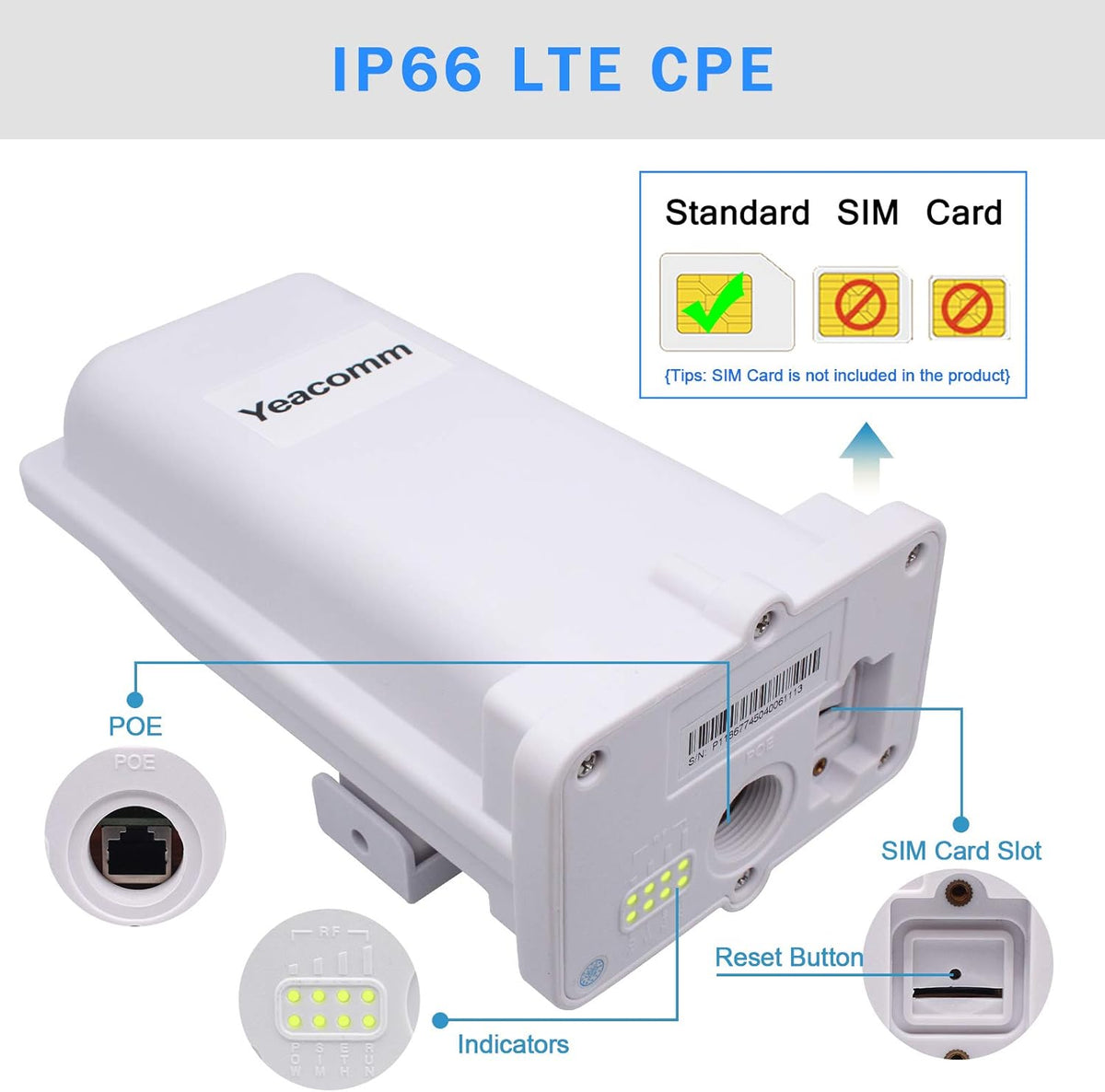 150Mbps CAT4 LTE Router with SIM Card Slot Z153