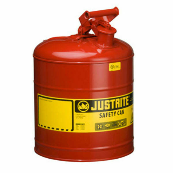 Safety Gas Can 5 Gallon, Red S84179